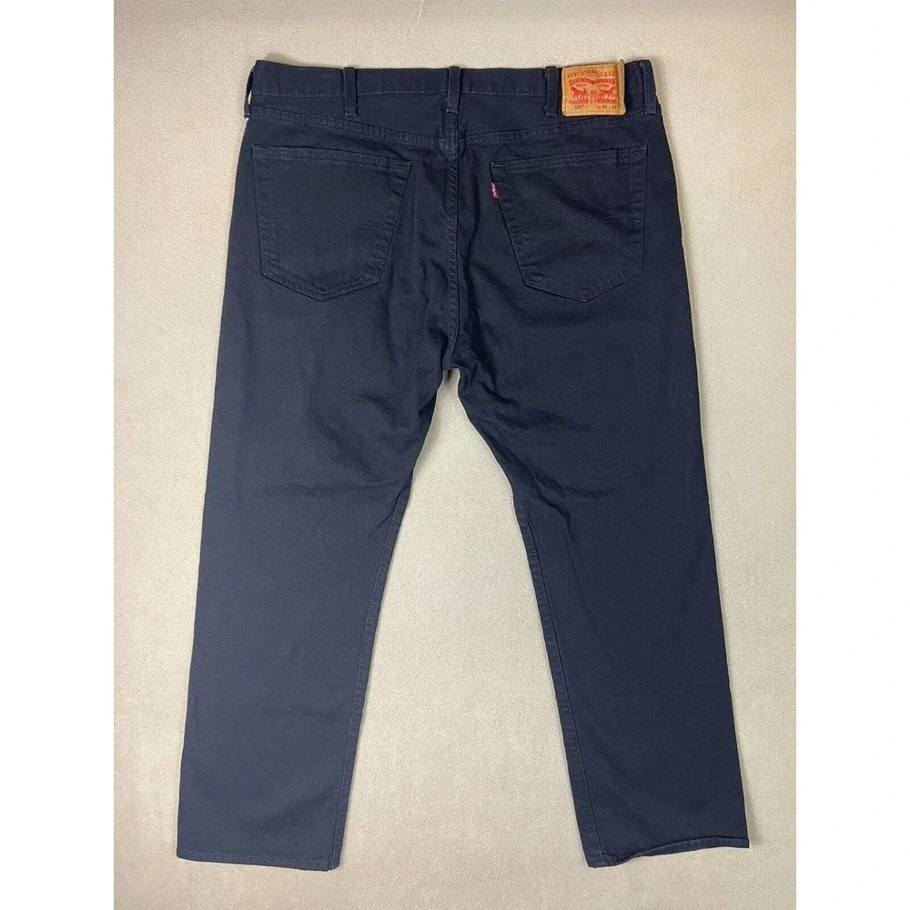 Levis Jeans Mens 42x32 Black 501‎ XX Denim Button Fly Casual Straight Adult